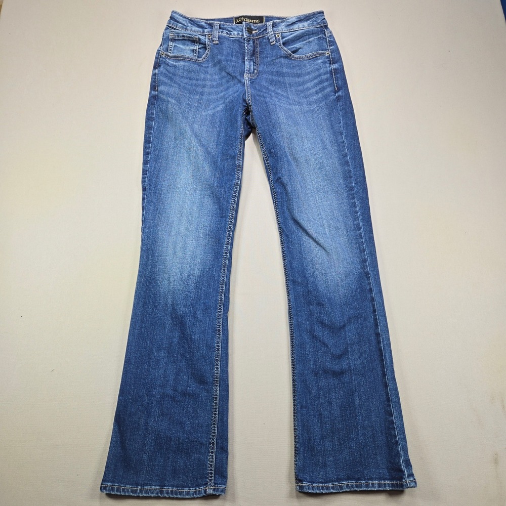 Silver Jeans Co Curvy High Bootcut Denim Stretch Medium Wash Womens 8 x 31